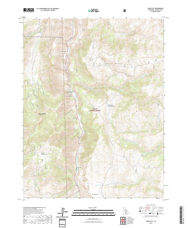USGS Topographic Map – Chris Flat