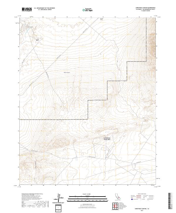 USGS Topographic Map – Christmas Canyon
