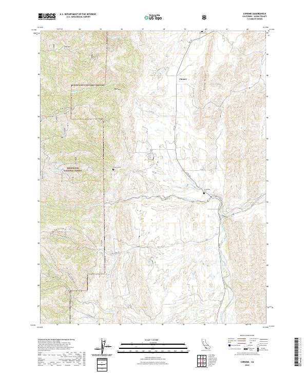 USGS Topographic Map – Chrome