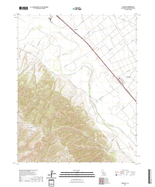 USGS Topographic Map – Chualar