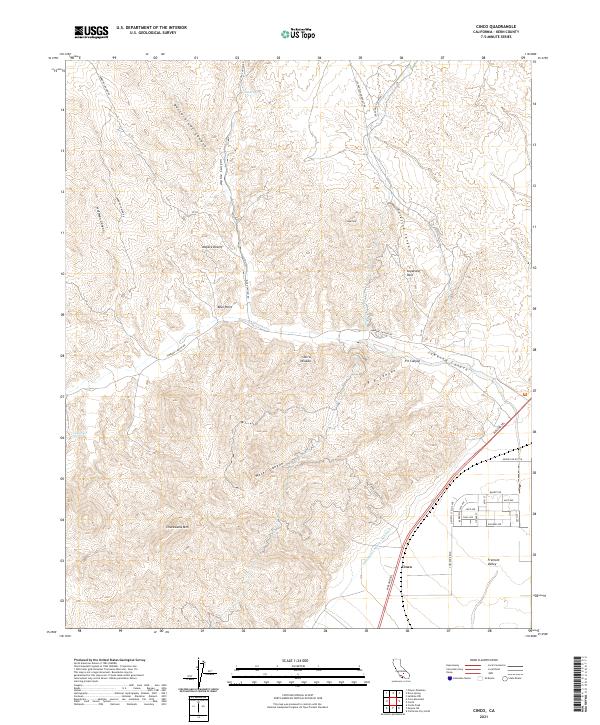 USGS Topographic Map – Cinco
