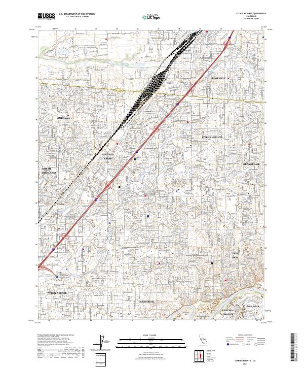 USGS Topographic Map – Citrus Heights