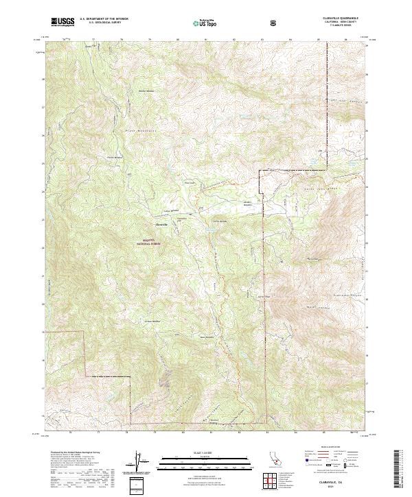 USGS Topographic Map – Claraville
