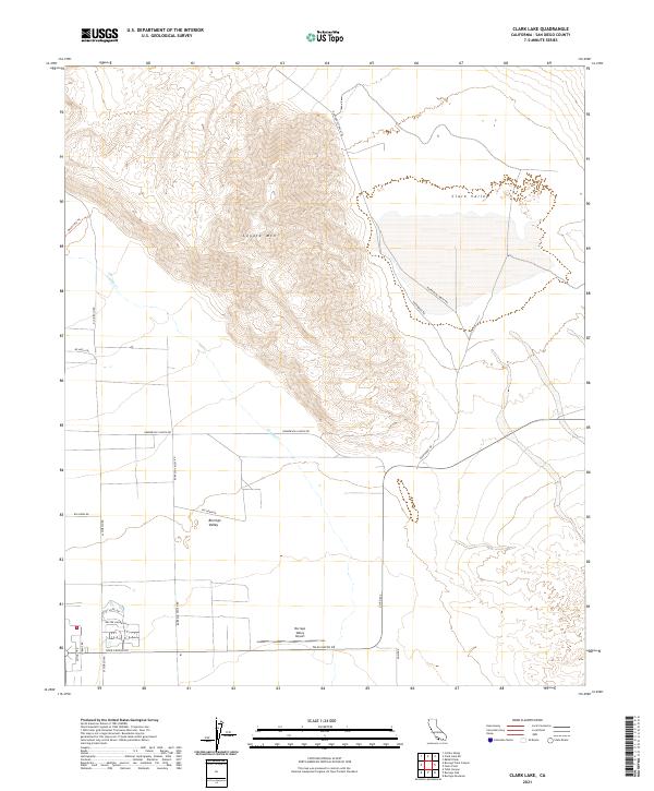 USGS Topographic Map – Clark Lake