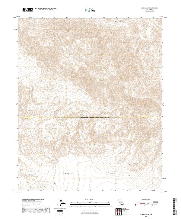 USGS Topographic Map – Clark Lake NE