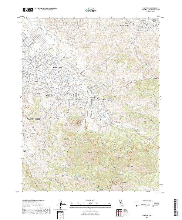 USGS Topographic Map – Clayton