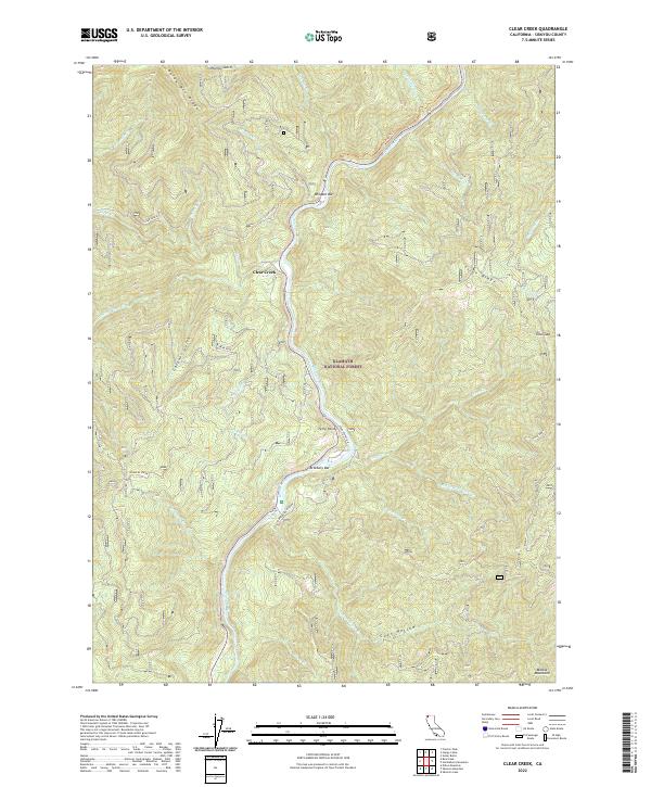 USGS Topographic Map – Clear Creek