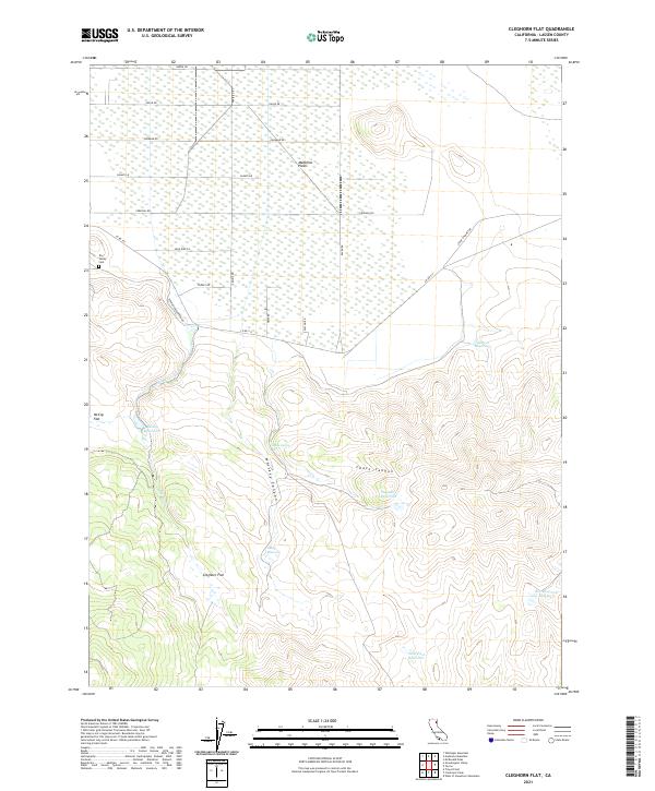 USGS Topographic Map – Cleghorn Flat