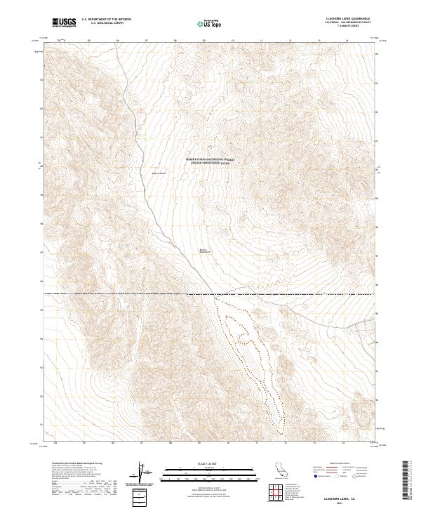 USGS Topographic Map – Cleghorn Lakes