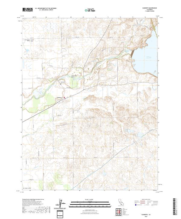 USGS Topographic Map – Clements