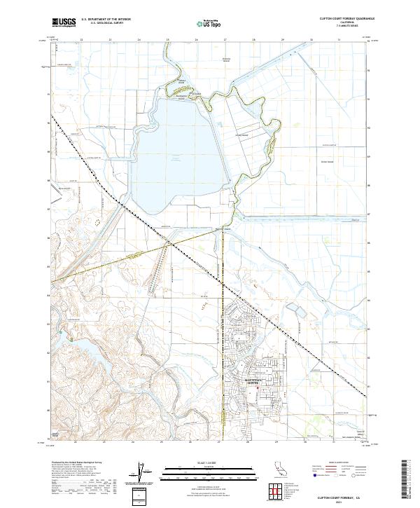 USGS Topographic Map – Clifton Court Forebay