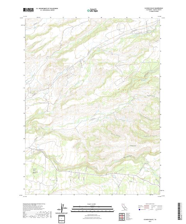USGS Topographic Map – Clough Gulch