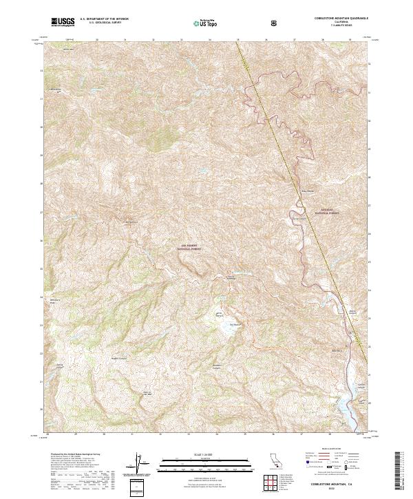 USGS Topographic Map – Cobblestone Mountain