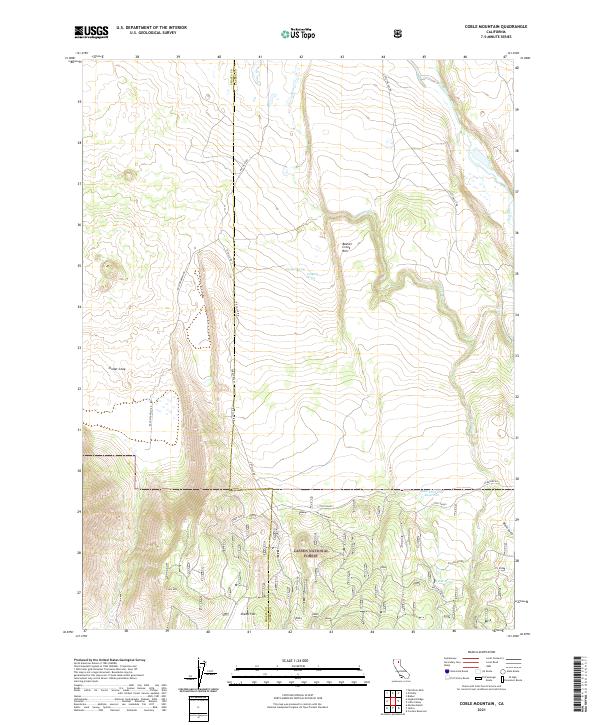 USGS Topographic Map – Coble Mountain