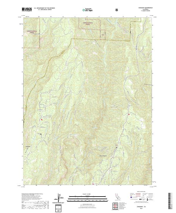 USGS Topographic Map – Cohasset