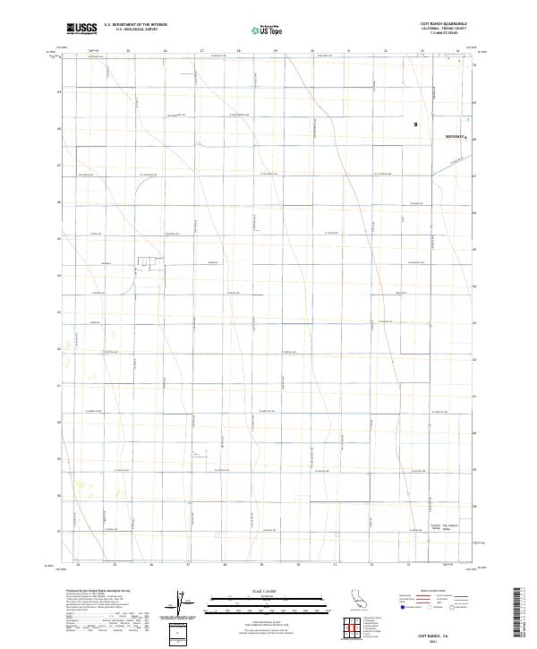 2021 Map of Coit Ranch, 2021 Print