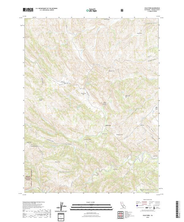 USGS Topographic Map – Cold Fork