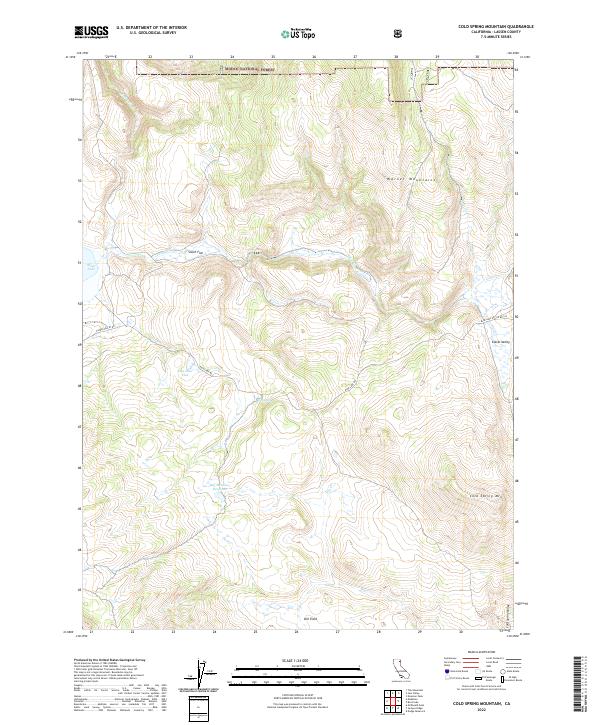 USGS Topographic Map – Cold Spring Mountain
