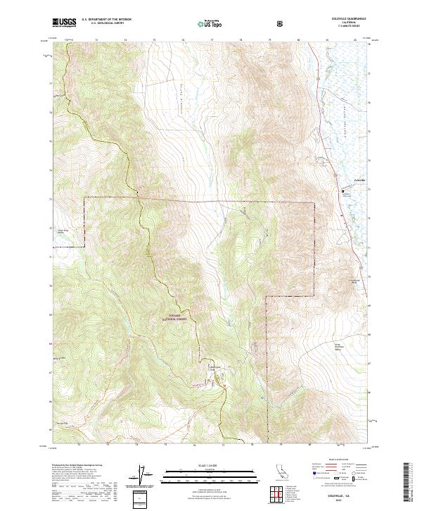 USGS Topographic Map – Coleville