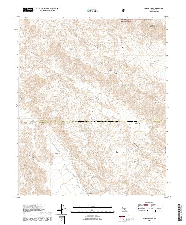 USGS Topographic Map – Collins Valley