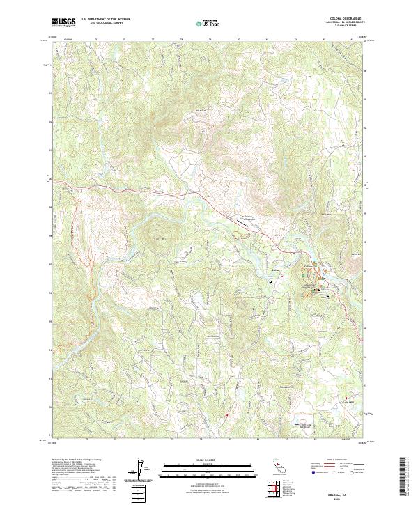 USGS Topographic Map – Coloma