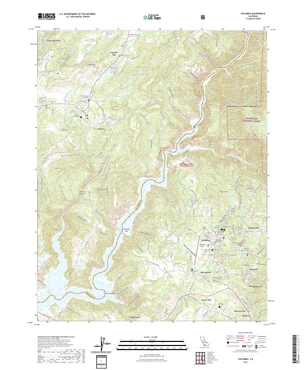 USGS Topographic Map – Columbia
