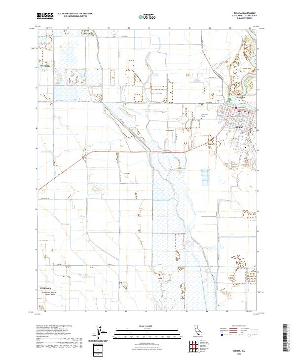 USGS Topographic Map – Colusa