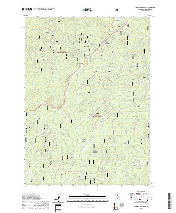 USGS Topographic Map – Condrey Mountain