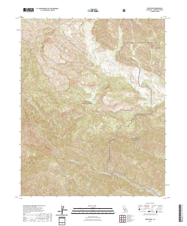 USGS Topographic Map – Cone Peak