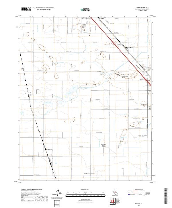 USGS Topographic Map – Conejo
