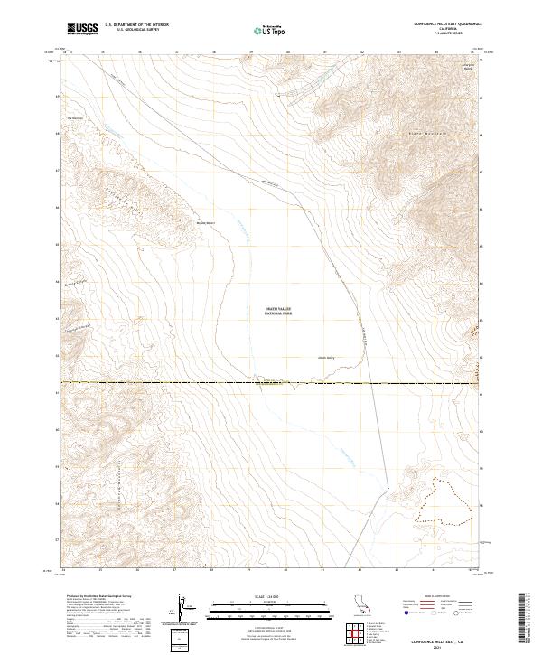 USGS Topographic Map – Confidence Hills East