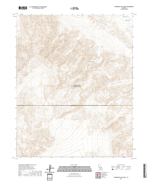 USGS Topographic Map – Confidence Hills West