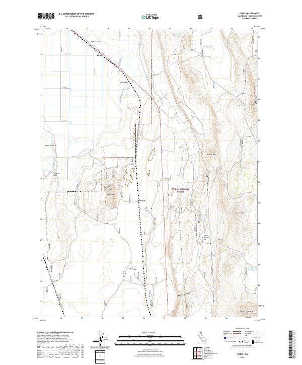 USGS Topographic Map – Copic