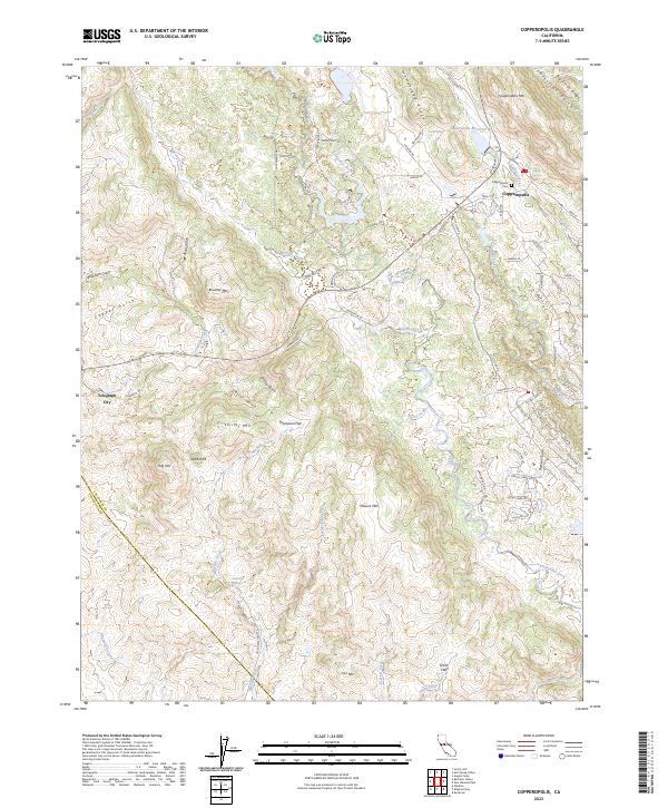USGS Topographic Map – Copperopolis