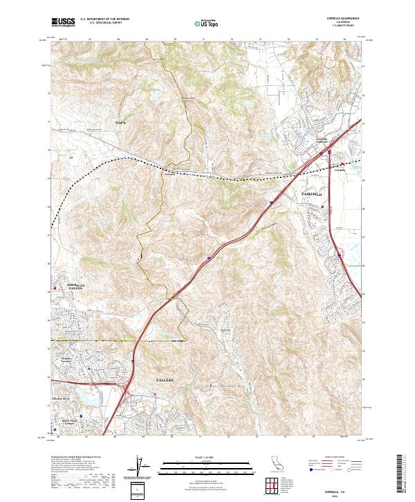 USGS Topographic Map – Cordelia