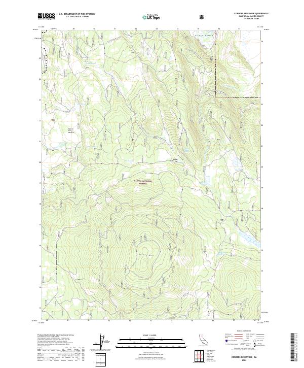 USGS Topographic Map – Corders Reservoir