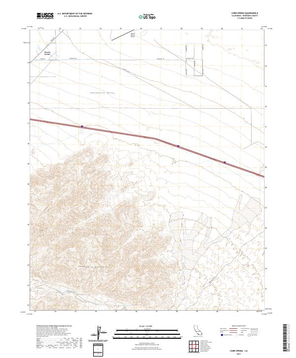 USGS Topographic Map – Corn Spring