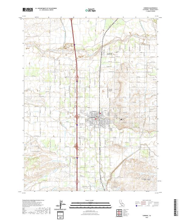 USGS Topographic Map – Corning