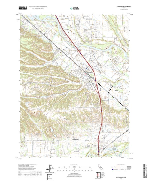 USGS Topographic Map – Cottonwood