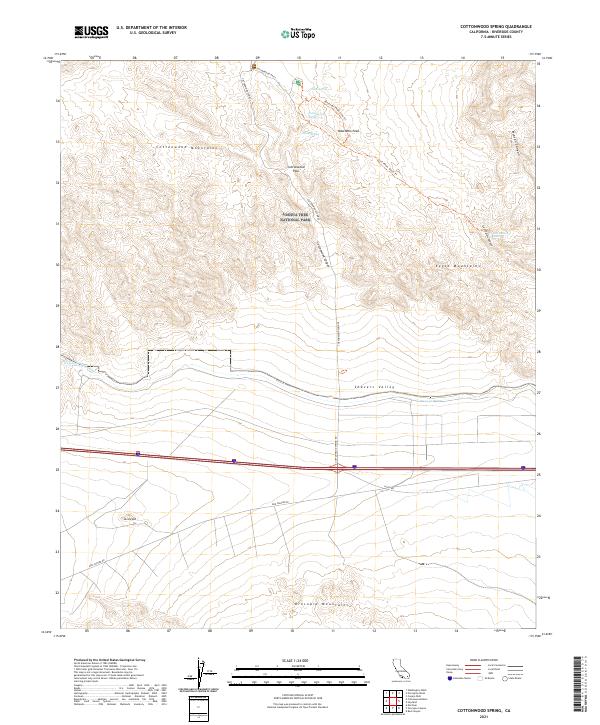 USGS Topographic Map – Cottonwood Spring