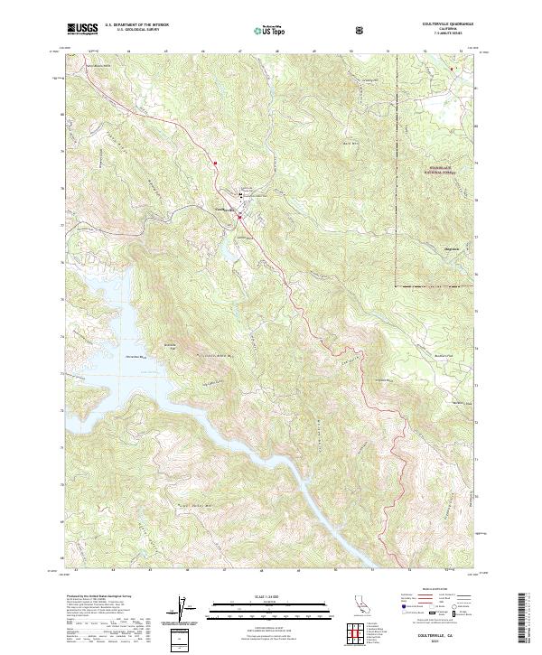 USGS Topographic Map – Coulterville
