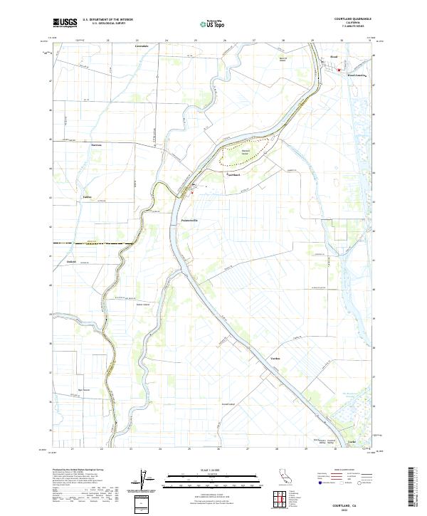 USGS Topographic Map – Courtland