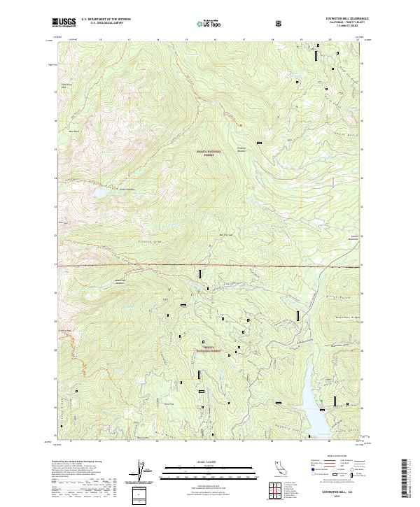 USGS Topographic Map – Covington Mill