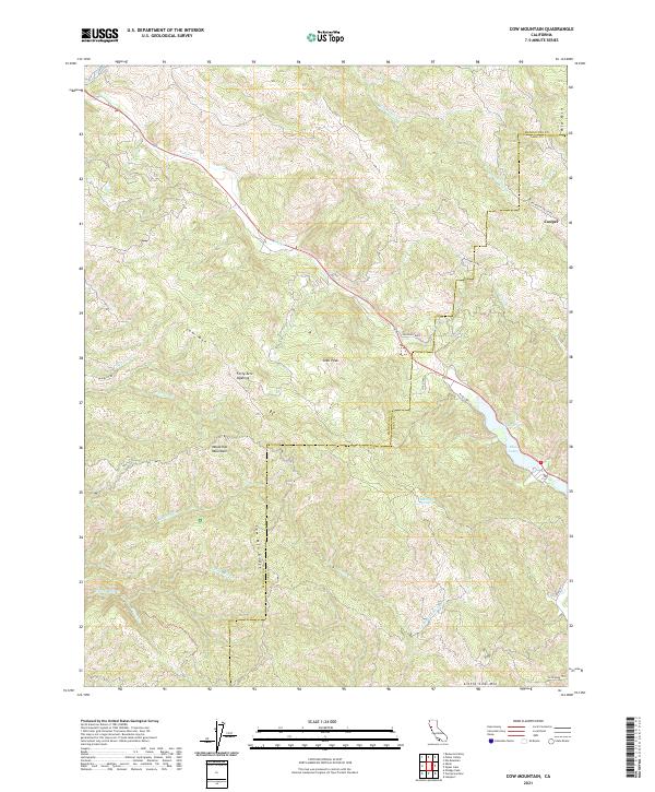 USGS Topographic Map – Cow Mountain