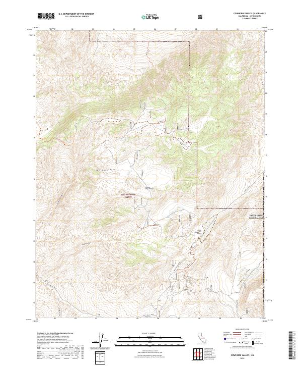 USGS Topographic Map – Cowhorn Valley