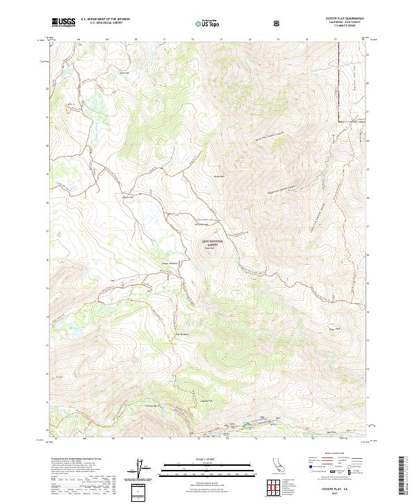 USGS Topographic Map – Coyote Flat