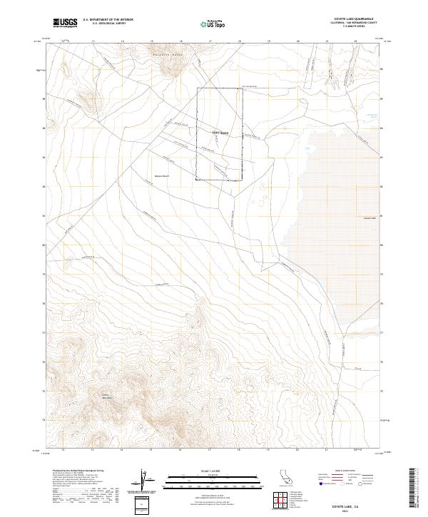 USGS Topographic Map – Coyote Lake