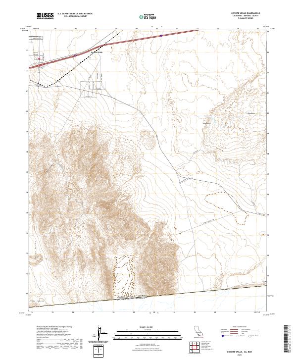 USGS Topographic Map – Coyote Wells