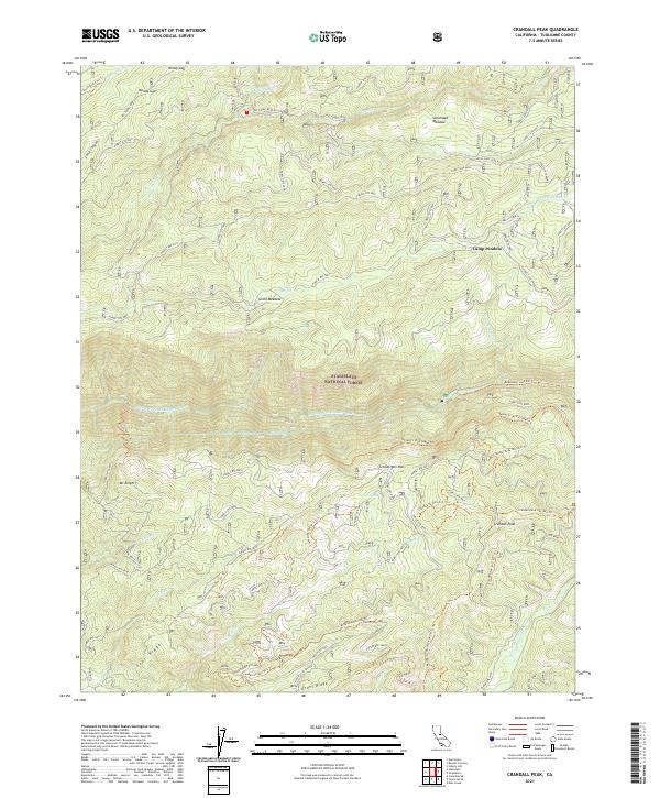 USGS Topographic Map – Crandall Peak