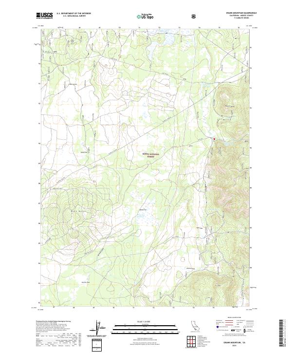 USGS Topographic Map – Crank Mountain